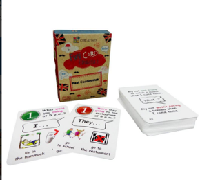 Past Continuous Fun Cards (Прошедшее продолженное время), игра на англ.яз.
