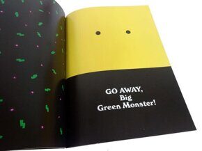 Go Away Big Green Monste, r Ed Emberly (Прочь, большой зеленый монстр), книга на англ.яз.