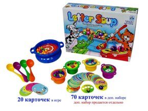 Набор карточек для Letter Soup (70 карточек), игра на англ.яз.